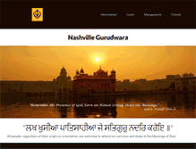 Tablet Screenshot of nashvillegurdwara.org